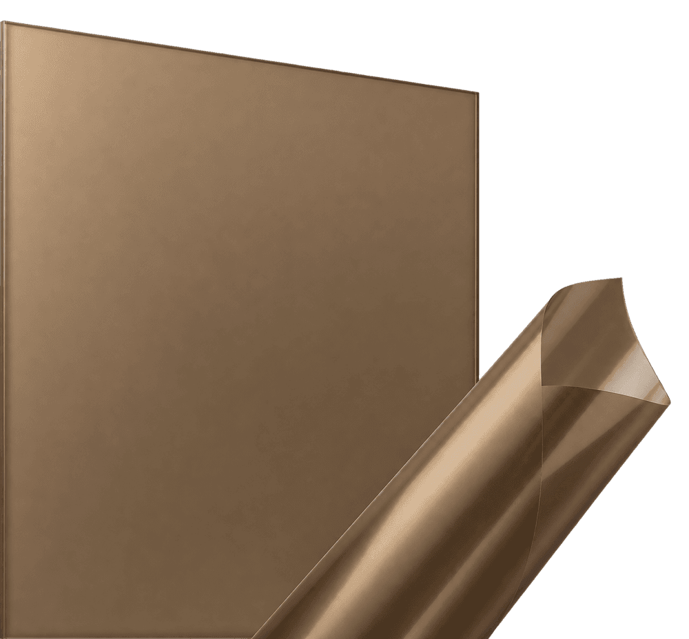 декоративная плёнка бронзовый матовый MATTE BRONZE — тонировка окон квартир, домов и зданий в Ростове-на-Дону — главное фото
